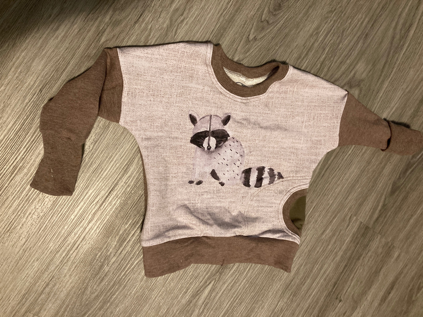 Grow with me Racoon Pullover