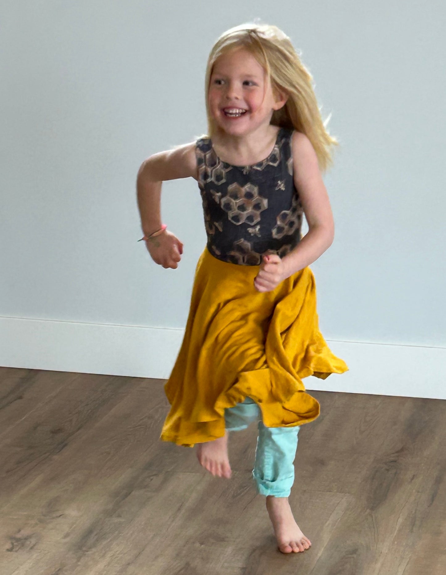 painted floral summer grow with me dress