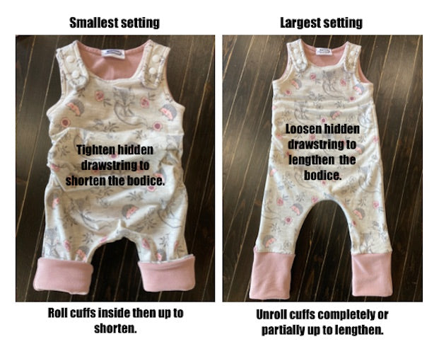 Sailboats grow with me romper