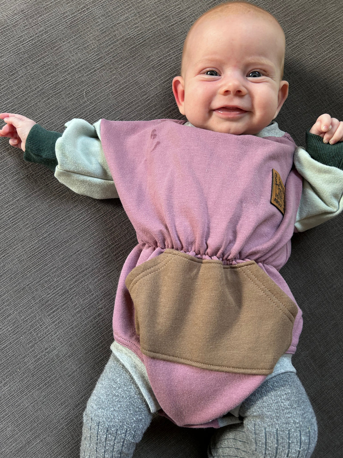 Oversized sweater rompers