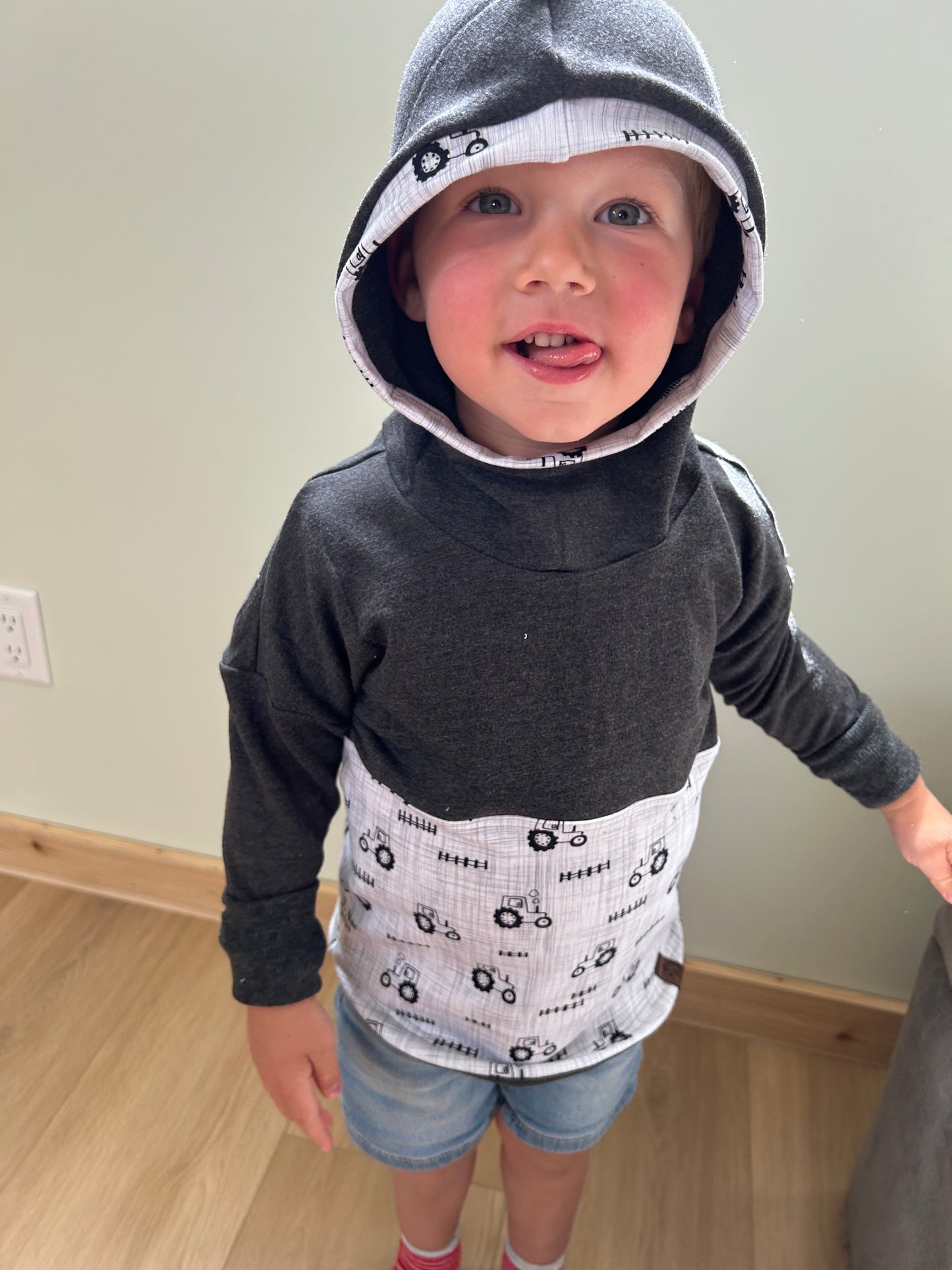 Grow With Me Tractor Hoodie