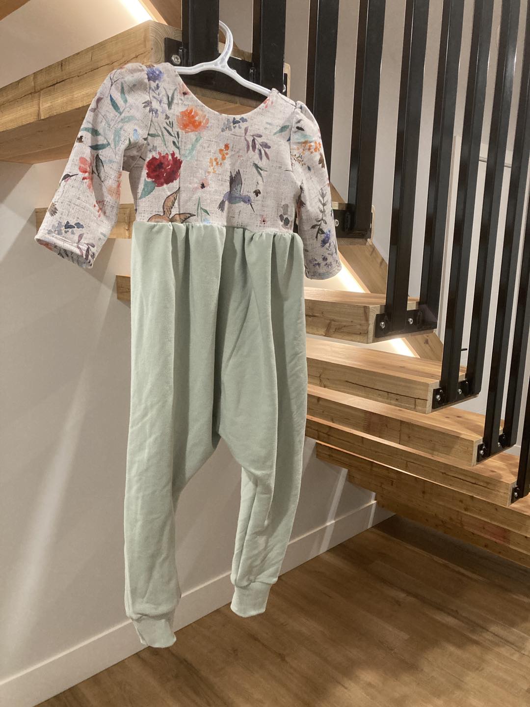 Floral Hummingbird Knox Romper