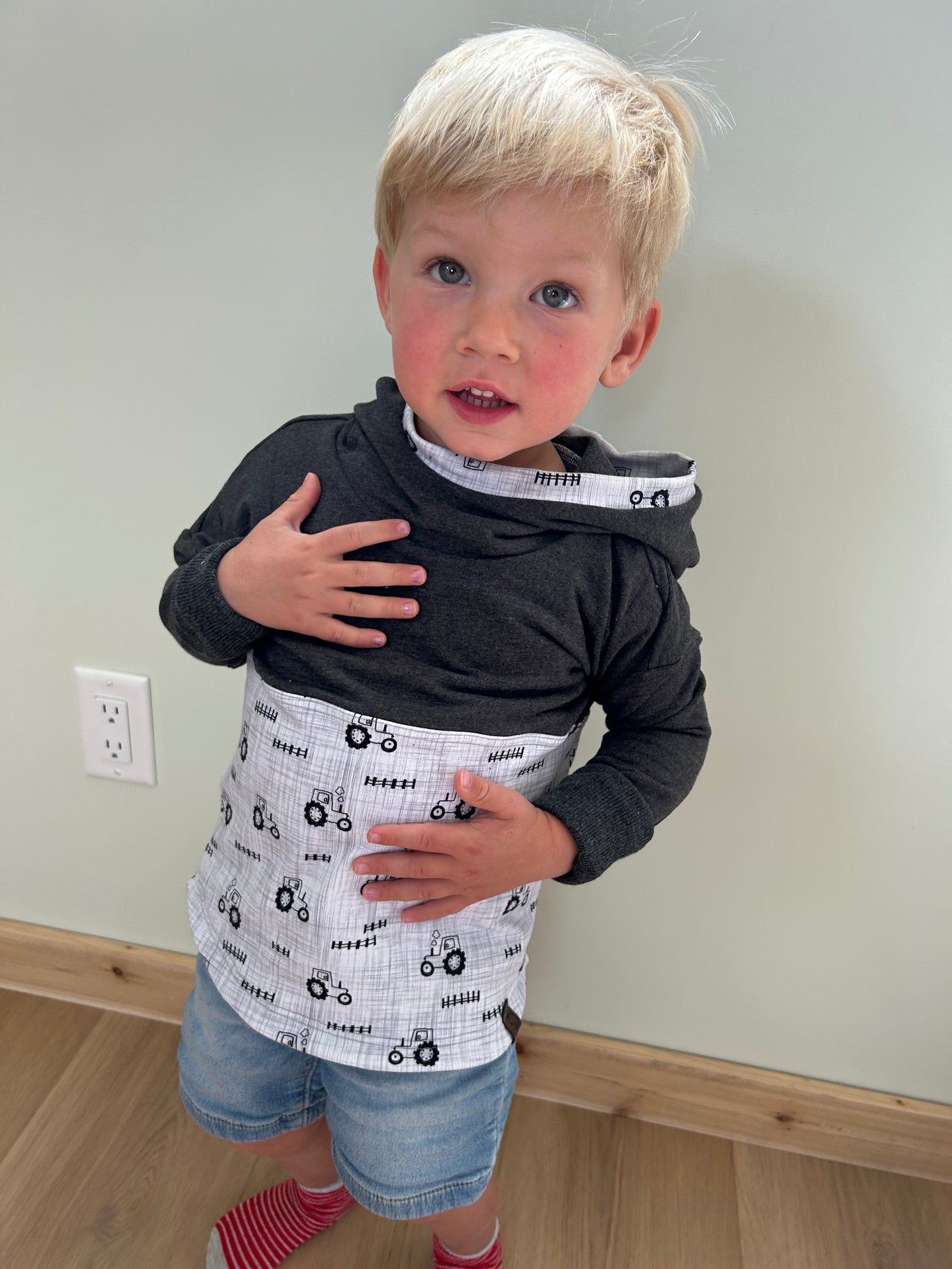 Grow With Me Tractor Hoodie