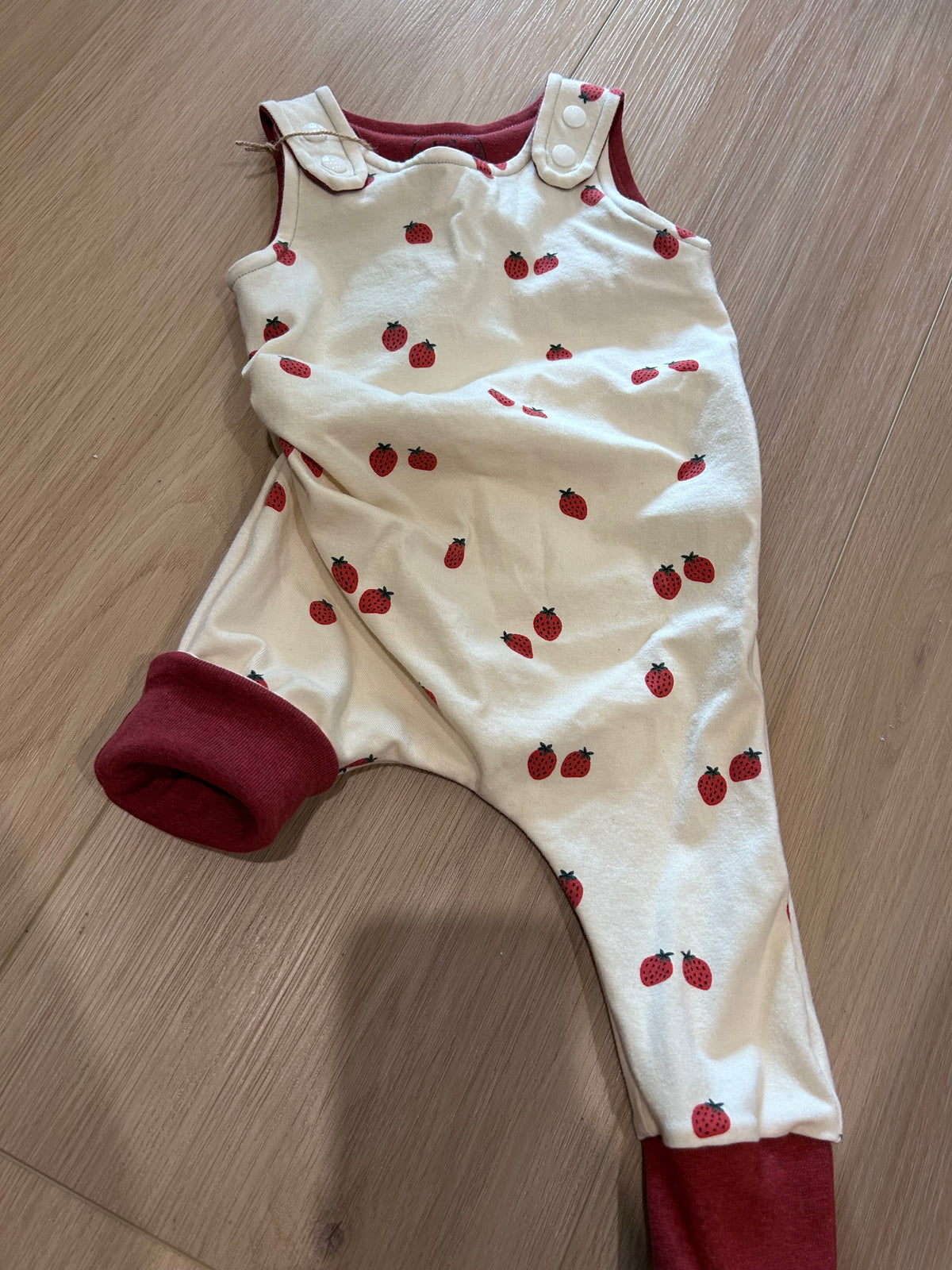 strawberry grow with me romper