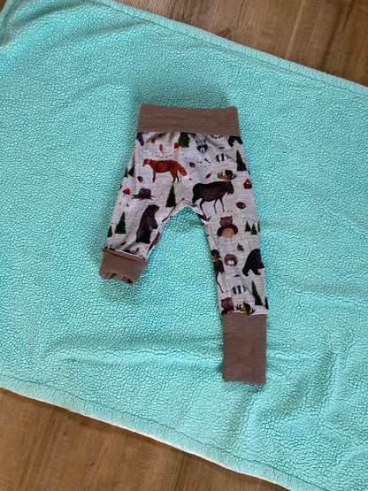 Chocolate woodland Grow with me pants