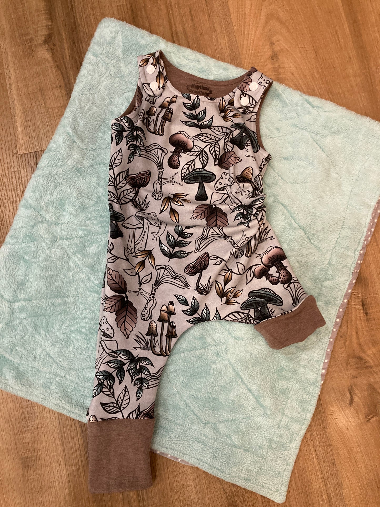Mushroom grow with me romper