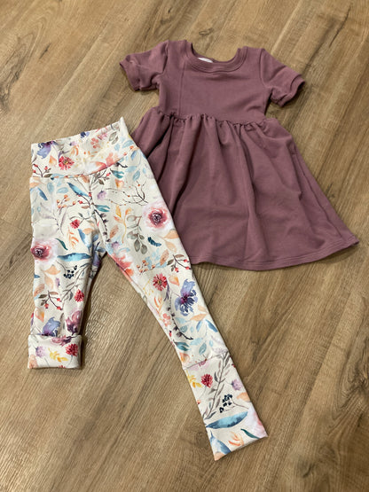 Floral grow with me joggers to leggings