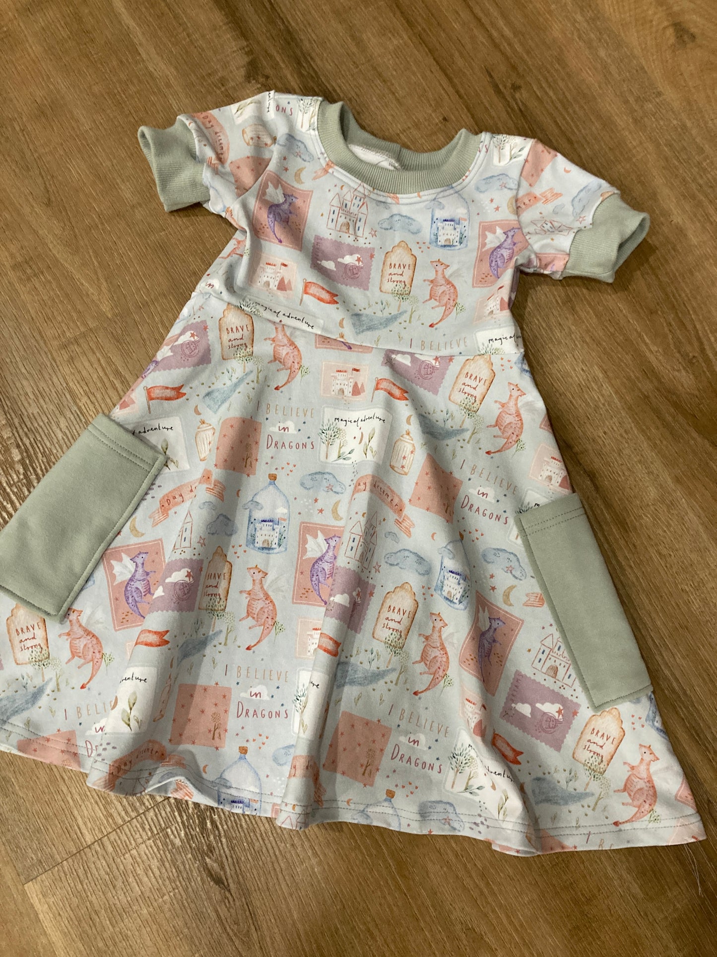 mythical grow with me pocket dress