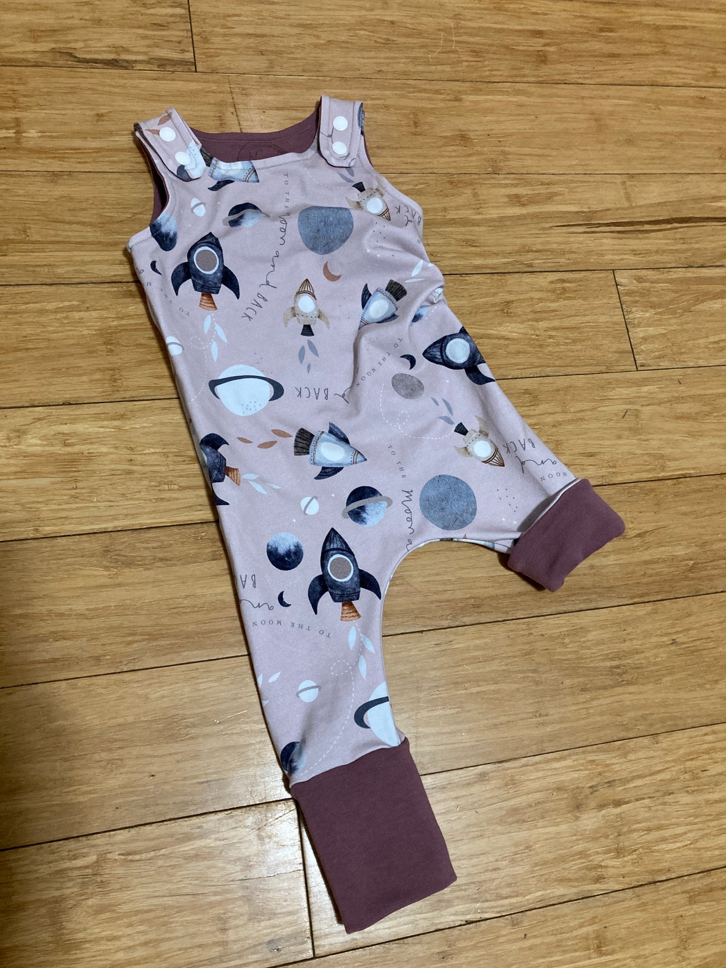 To the moon grow with me romper