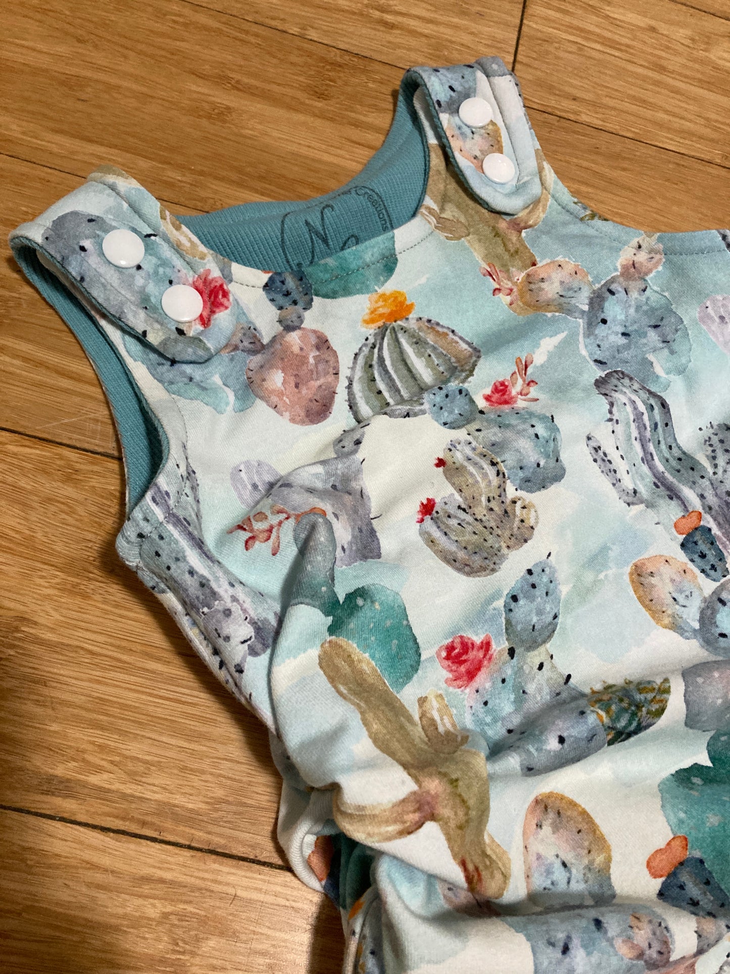 Cactus grow with me romper