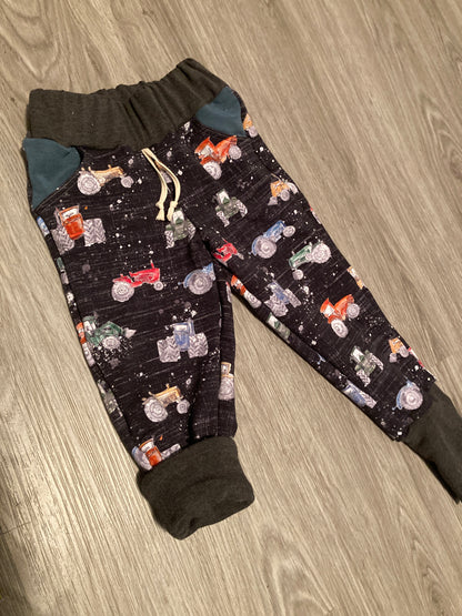 Colourful Construction Grow with me dolman pullover and jogger pants set