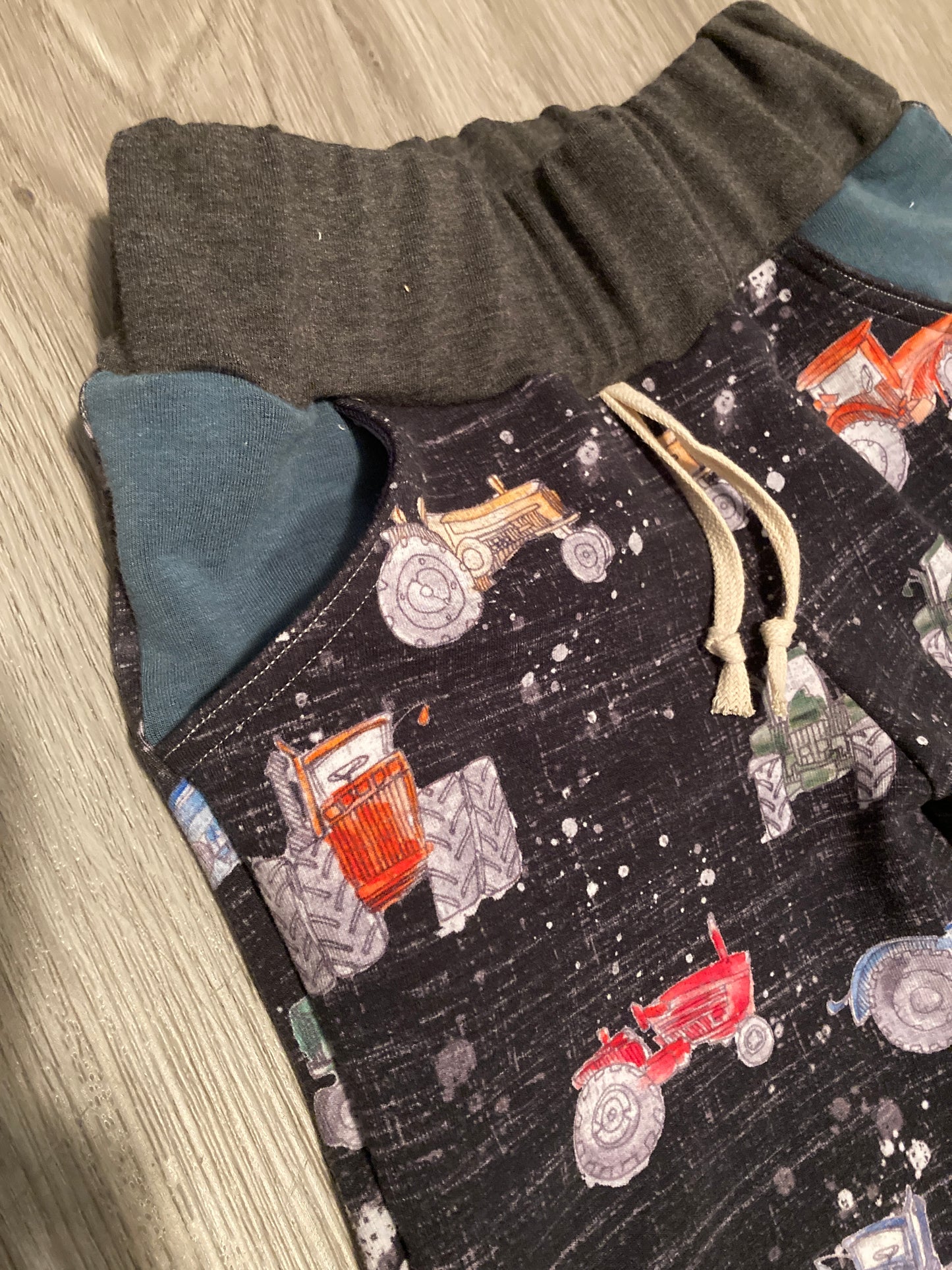 Colourful Construction Grow with me dolman pullover and jogger pants set