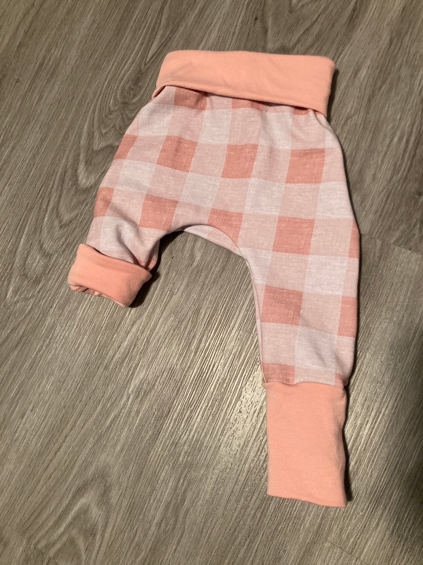Pink Plaid Grow with me dolman t-shirt and pants set