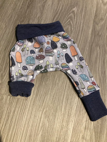 Colourful Mushrooms Grow with me pants