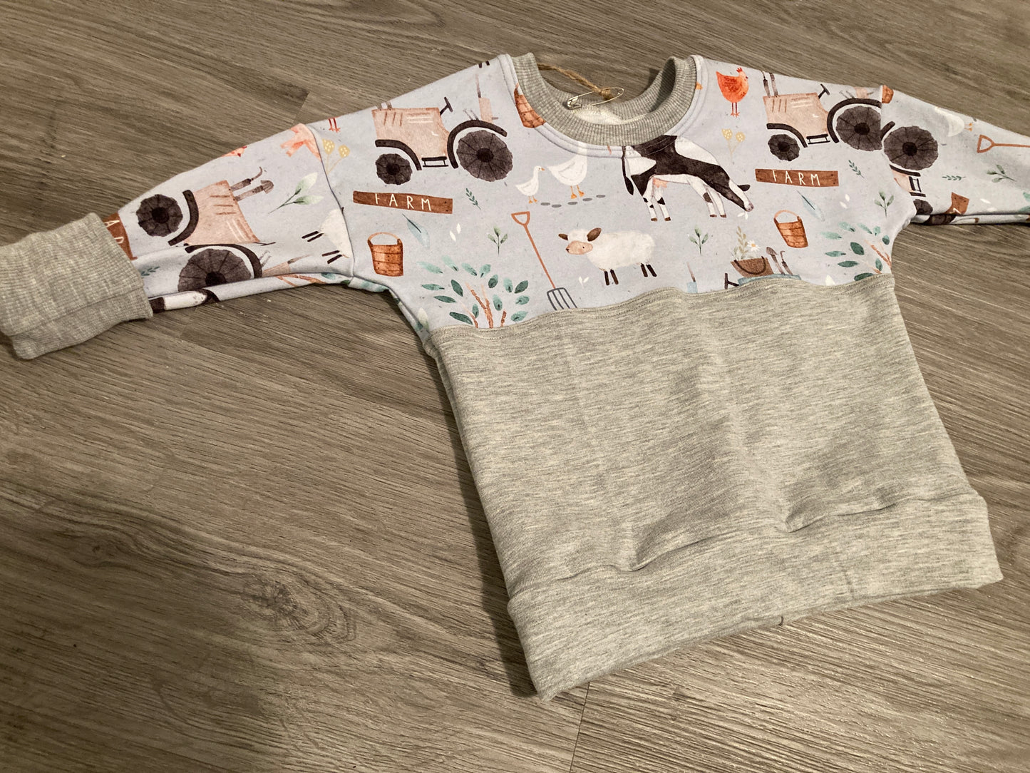 Grow with me farm dolman pullover