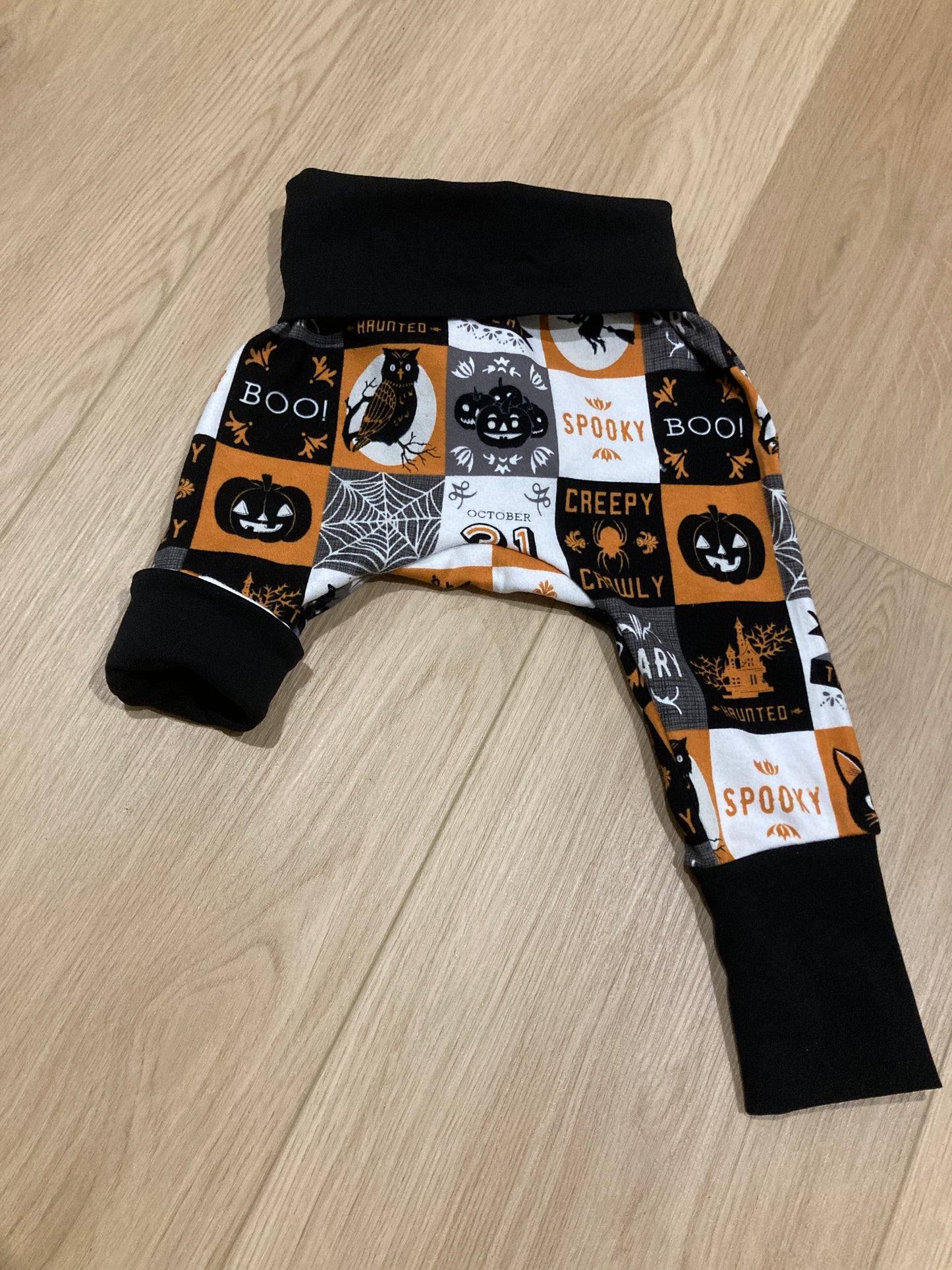 Glow in the Dark Halloween Grow with me pants