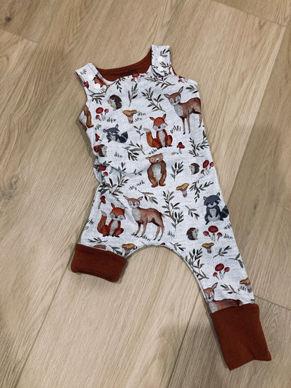 Woodland 2 grow with me romper