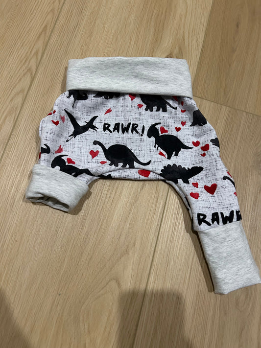 Dino Hearts Grow with me pants
