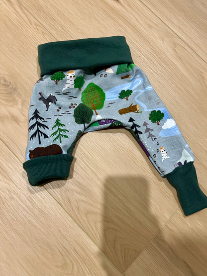 Green Woodland Grow with me pants