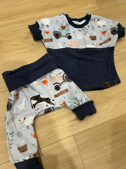 Farm Grow with me dolman t-shirt and pants set