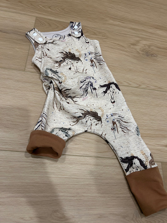 Horse grow with me romper