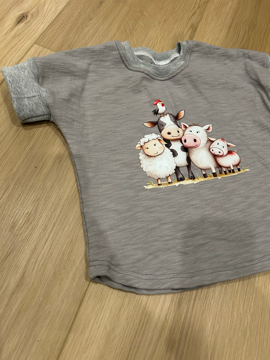 Farm Friends Grow with me dolman t-shirt