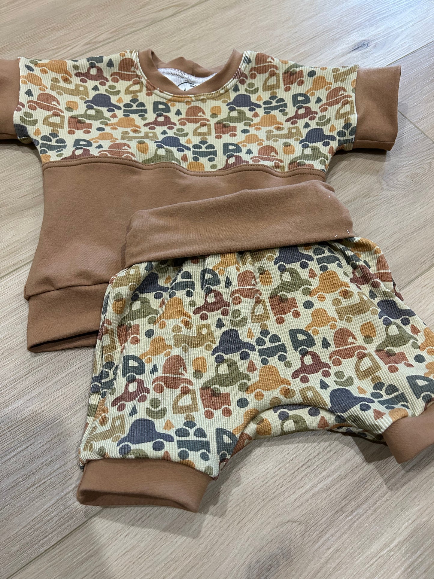 Cars grow with me dolman t-shirt and shorts set