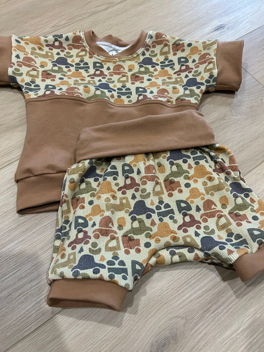 Cars grow with me dolman t-shirt and shorts set