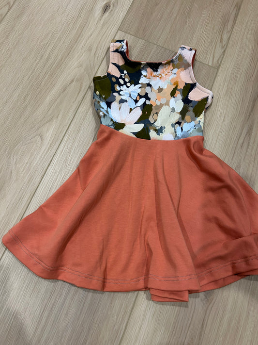 painted floral summer grow with me dress