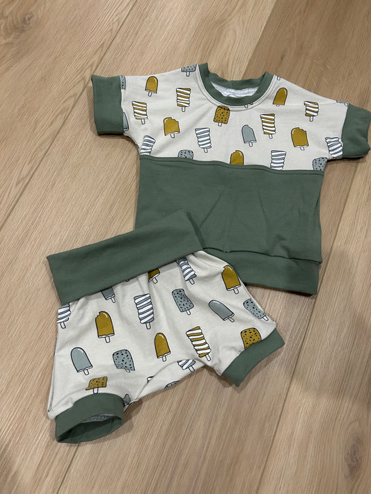 Cold treats grow with me dolman t-shirt and shorts set