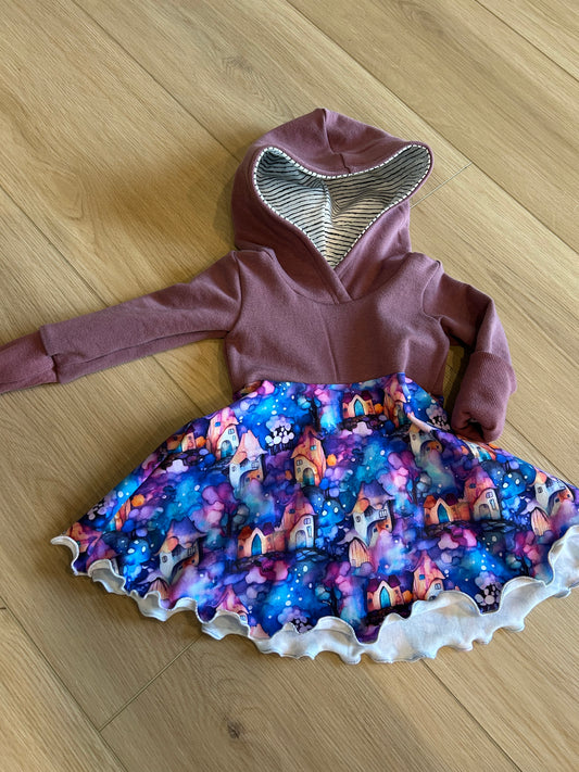 Grow With Me Whimsical Hooded Dress
