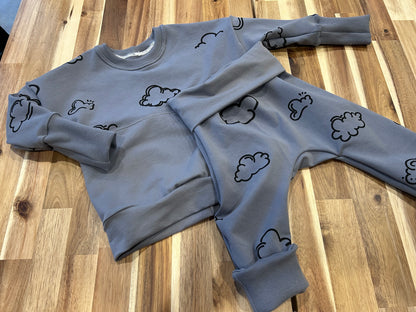 Clouds Grow with me dolman pullover and pants set